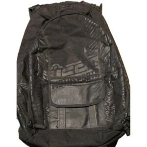 Icon Motorsports Large Motorcycle Riding Backpack Black Great Condition Multi